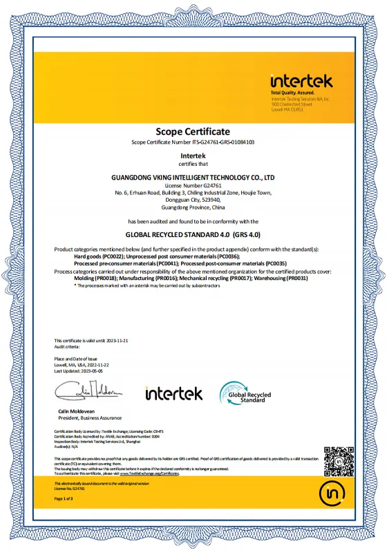 Certificado SC GRS